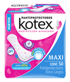 PANTIPROTECTORES KOTEX EXTRA LARGOS 50  PZA.