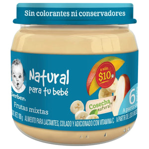 GERBER 2DA ETAPA FRUTA MIXTA FRASCO 100  GR.