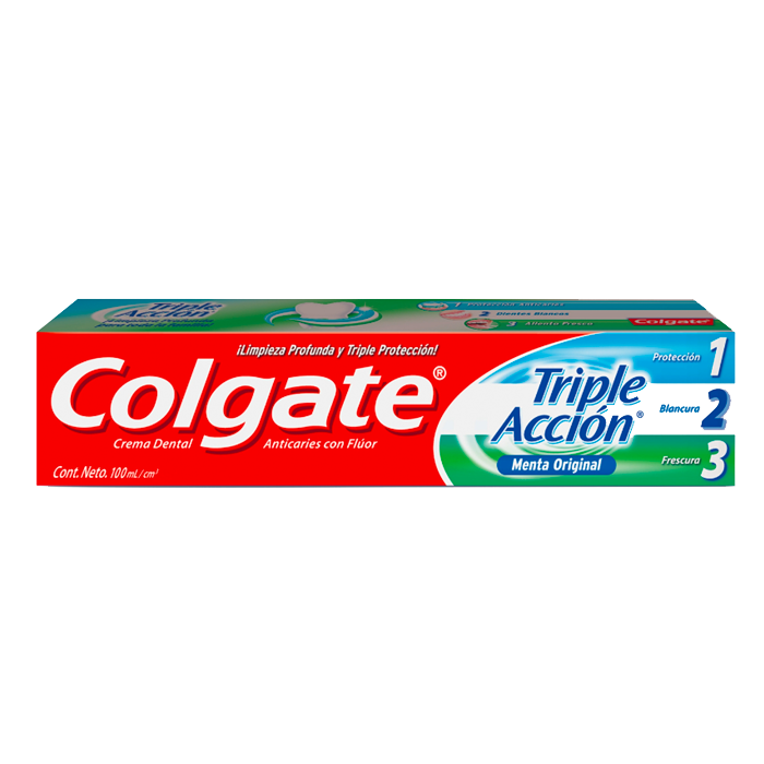 CREMA DENTAL COLGATE TRIPLE ACCION 100  ML.