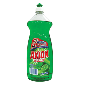 DETERGENTE LIQUIDO  LAVATRASTES AXION LIMON 750  ML.