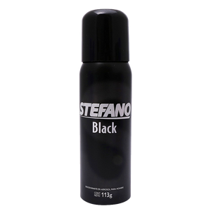 DESODORANTE AEROSOL STEFANO BLACK MEN 159  ML.