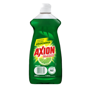 DETERGENTE LIQUIDO LAVATRASTES AXION LIMÓN 640  ML.