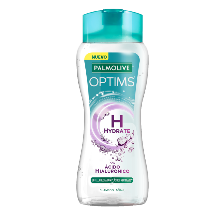 SHAMPOO PALMOLIVE OPTIMS HYDRATE CON ACIDO HIALURONICO 680  ML.