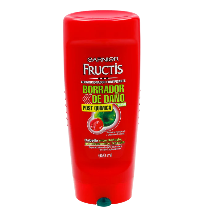 ACONDICIONADOR FRUCTIS BORRADOR DE DAÑO POST QUIMICA 650  ML.