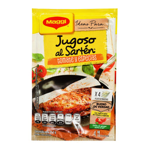 PAPIRO JUGOSO AL SARTEN MAGGI SABOR  TOMATE Y ESPECIAS BOLSA 21.500  GR.