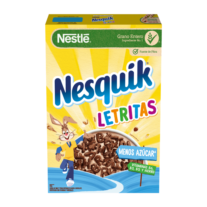 CEREAL LETRITAS REDUCIDO AZÚCAR NESQUIK 320  GR.