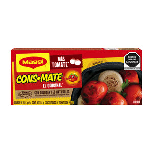 CONSOMATE CONCENTRADO DE TOMATE CON POLLO MAGGI 8 CUBOS 84  GR.