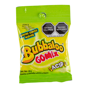 GOMITAS BUBBALOO GOMIX ACID 28 GRS 28  GR.