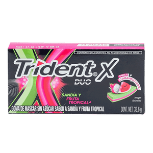 TRIDENT X DUO FRUTA TROPICAL PZ 1  PZA.