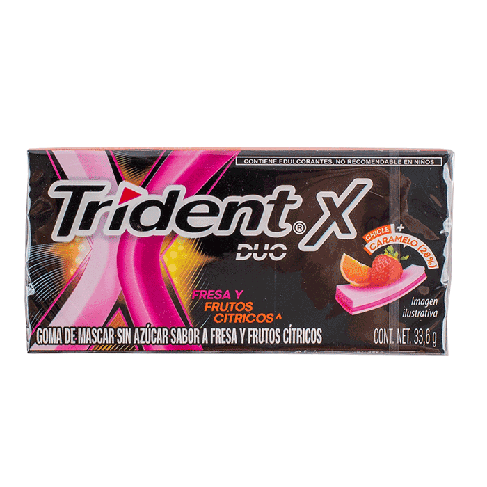 TRIDENT X DUO FRUTOS CITRICOS PZ 1  PZA.