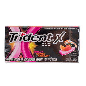 TRIDENT X DUO FRUTOS CITRICOS PZ 1  PZA.