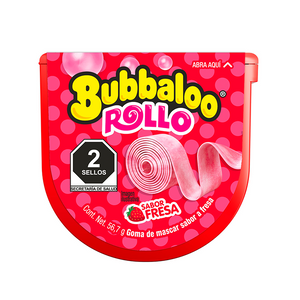 CHICLE EN ROLLO BUBBALOO FRESA 56.7G 56.700  GR.