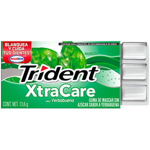 TRIDENT XCARE 10S  YERBBUENA 13.600  GR.