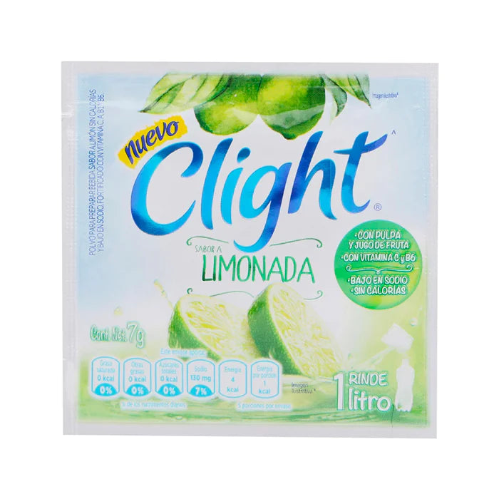 BEBIDA EN POLVO CLIGHT LIMONADA 7  GR.