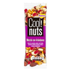 CACAHUATE COOL NUTS MEZCLA ARANDANOS 50  GR.