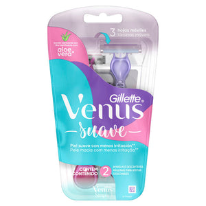 MAQUINA PARA AFEITAR GILLETTE SIMPLY VENUS 3 2  PZA.