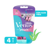 MAQUINA PARA AFEITAR GILLETTE VENUS 3 SIMPLY PACK 4  PZA.