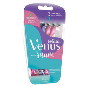 MAQUINA PARA AFEITAR GILLETTE VENUS 3 SIMPLY PACK 4  PZA.