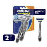 MAQUINA PARA AFEITAR GILLETTE PRESTOBARBA 3 2  PZA.