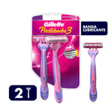 GILLETTE PRESTOBARBA 3 MAQUINA PARA AFEITAR DESECHABLE 2  PZA.