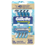 MAQUINA PARA AFEITAR GILLETTE PRESTOBARBA 3 COOLING PACK 4  PZA.