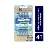 MAQUINA PARA AFEITAR GILLETTE PRESTOBARBA 3 COOLING PACK 4  PZA.