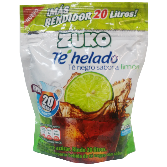 TE ZUKO NEGRO LIMON DOYPACK 200 GRS 200  GR.