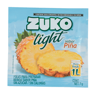 BEBIDA EN POLVO ZUKO LIGHT PIÑA 7  GR.