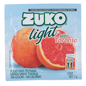 BEBIDA EN POLVO ZUKO LIGHT TORONJA 7  GR.