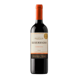 VINO TINTO CARMENERE RESERVADO CONCHA Y TORO 750  ML.