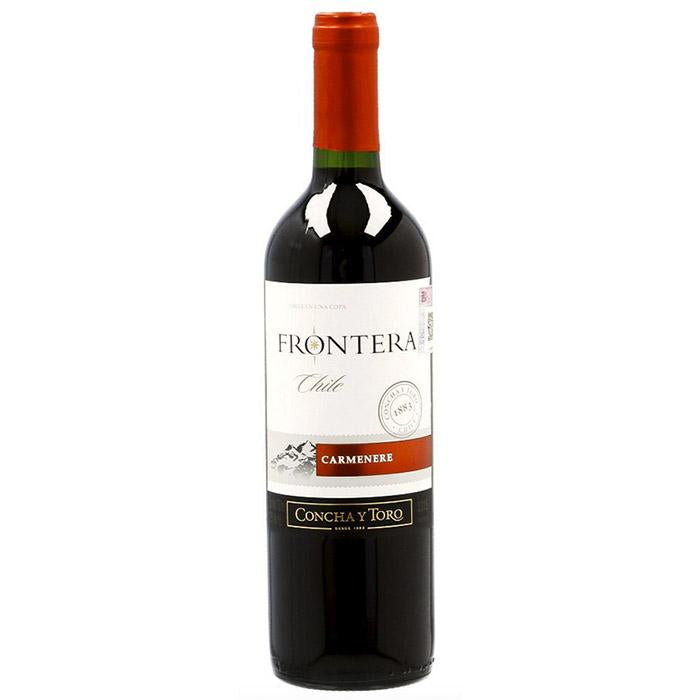 VINO TINTO CARMENERE FRONTERA 750  ML.