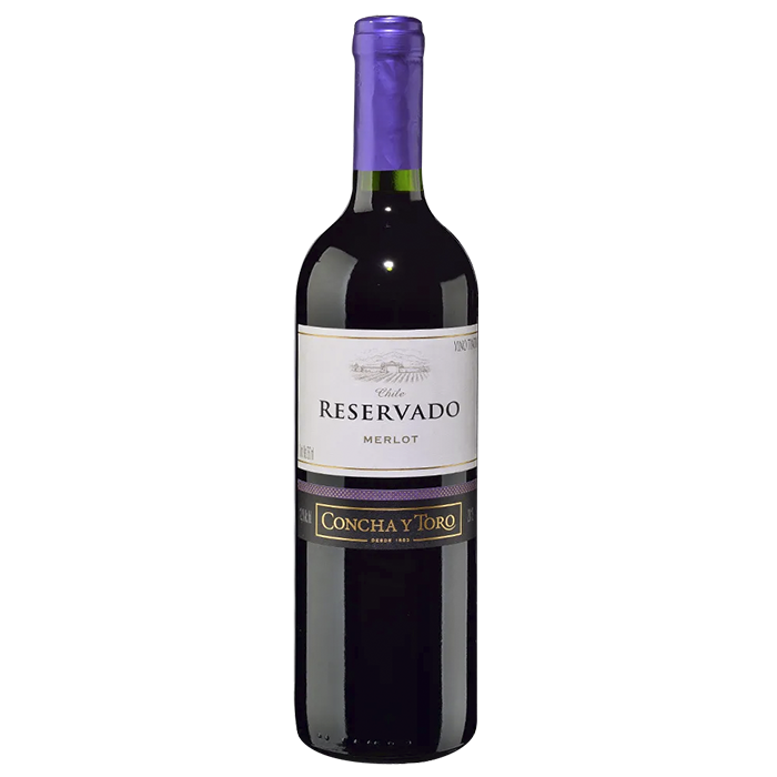 VINO TINTO MERLOT RESERVADO C Y T DE 750 MLS 750  ML.