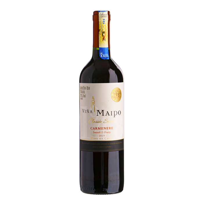 VINO TINTO MAIPO CARMENERE-CABERNET 750  ML.