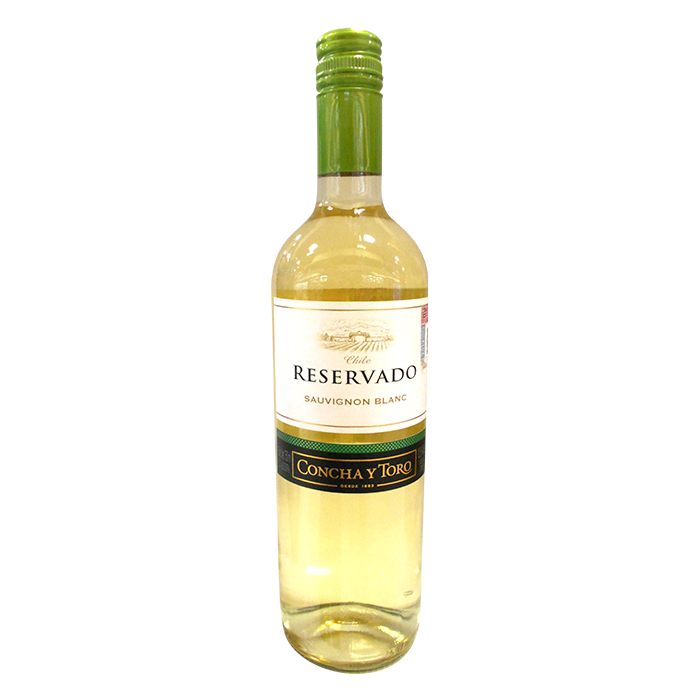 VINO BLANCO SAUVIGNON RESERVADO C Y T 750  ML.