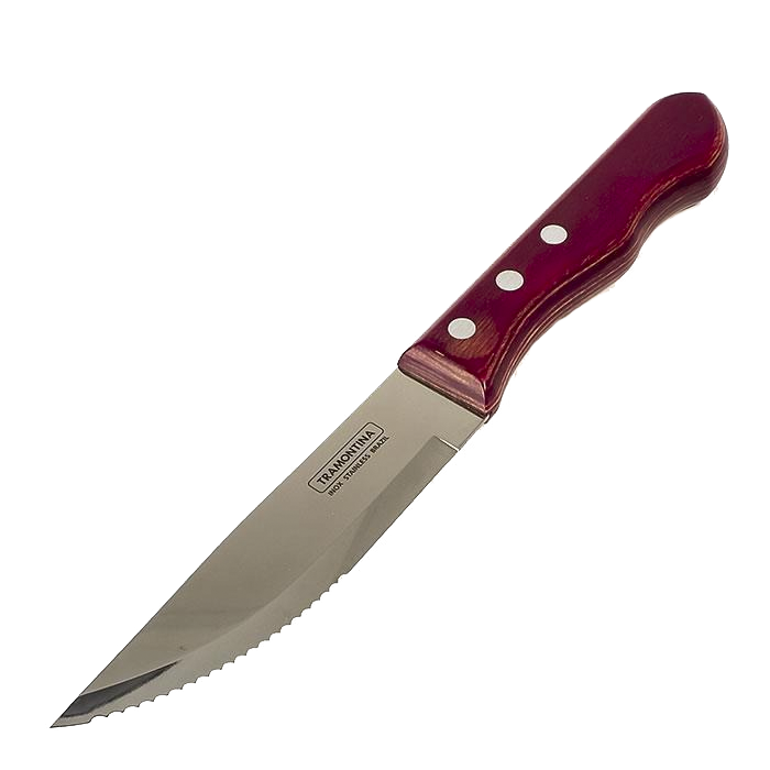 CUCHILLO PARA CARNE  MADERA TRAMONTINA 1  PZA.