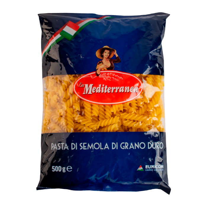 PASTA FUSILLI LA MEDITERRANEA 500  GR.