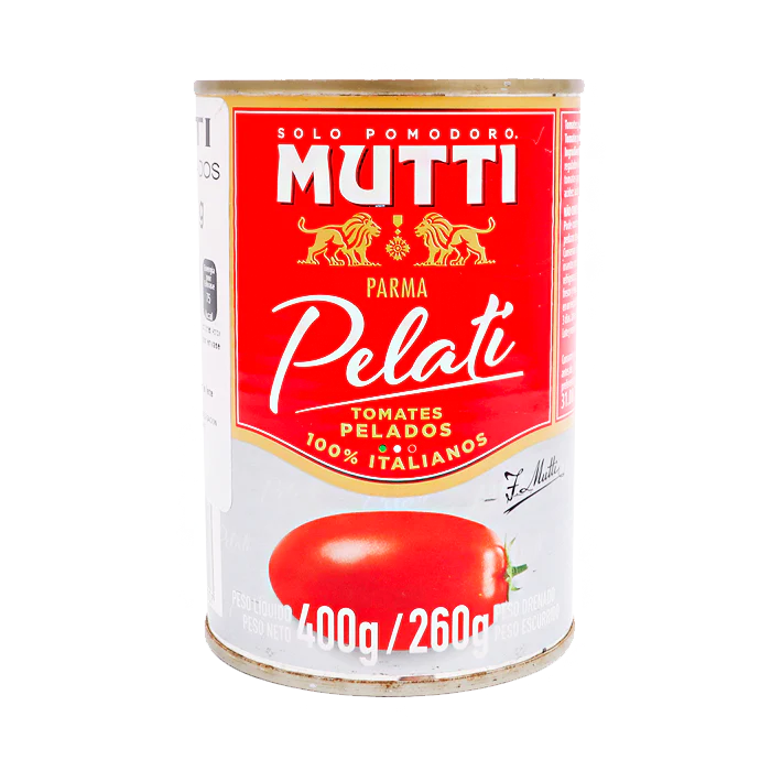 SALSA DE TOMATE MUTTI PELADOS LATA 400  GR.