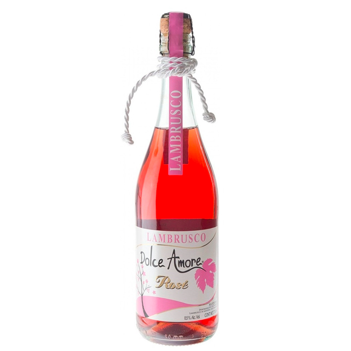 VINO LAMBRUSCO DOLCE AMORE ROSE 750  ML.