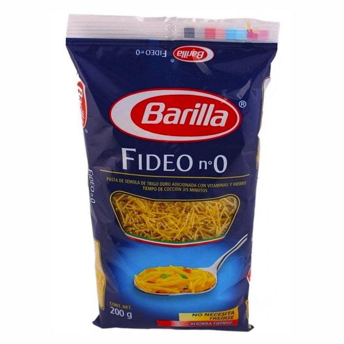 PASTA PARA SOPA FIDEO BARILLA BOLSA 200  GR.