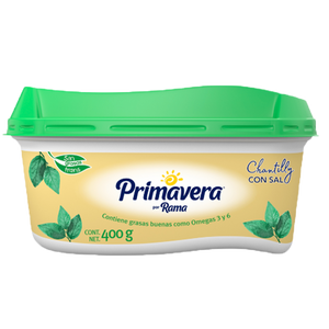 MARGARINA PRIMAVERA CHANTILLY CON SAL 400  GR.